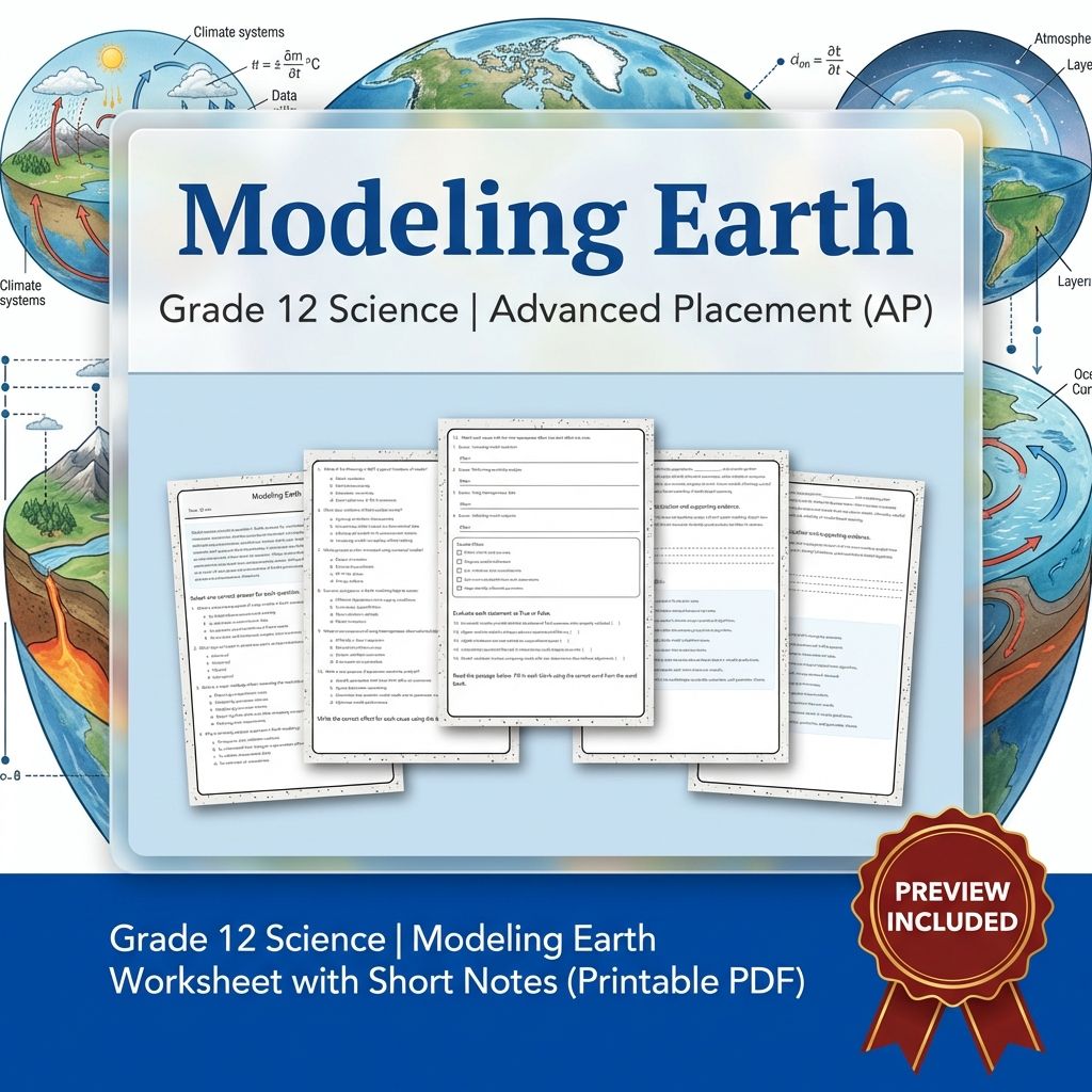 Grade 12 Science Unit Bundle: Earth Systems, Climate & Tectonics Worksheet Pack — included worksheet 2