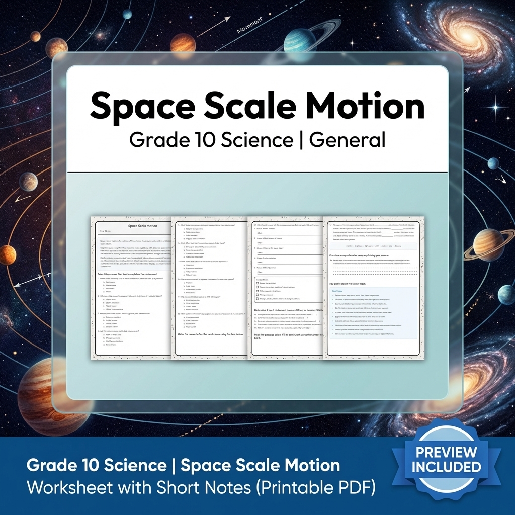 Grade 10 Science Modeling & Evidence Reasoning Full-Year Bundle | General — included worksheet 5