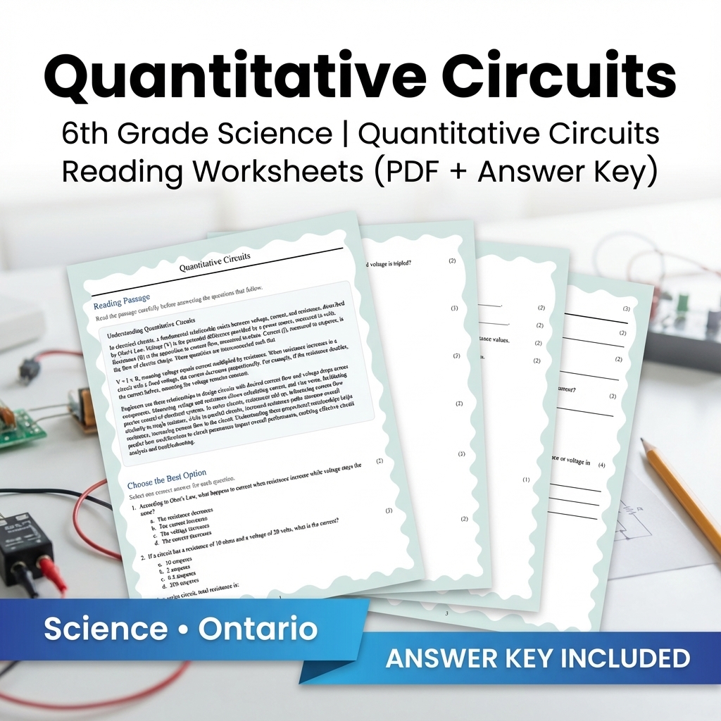Grade 6 Science – Ecology, Circuits, Astronomy & More (PDF + Answer Key ) — included worksheet 6