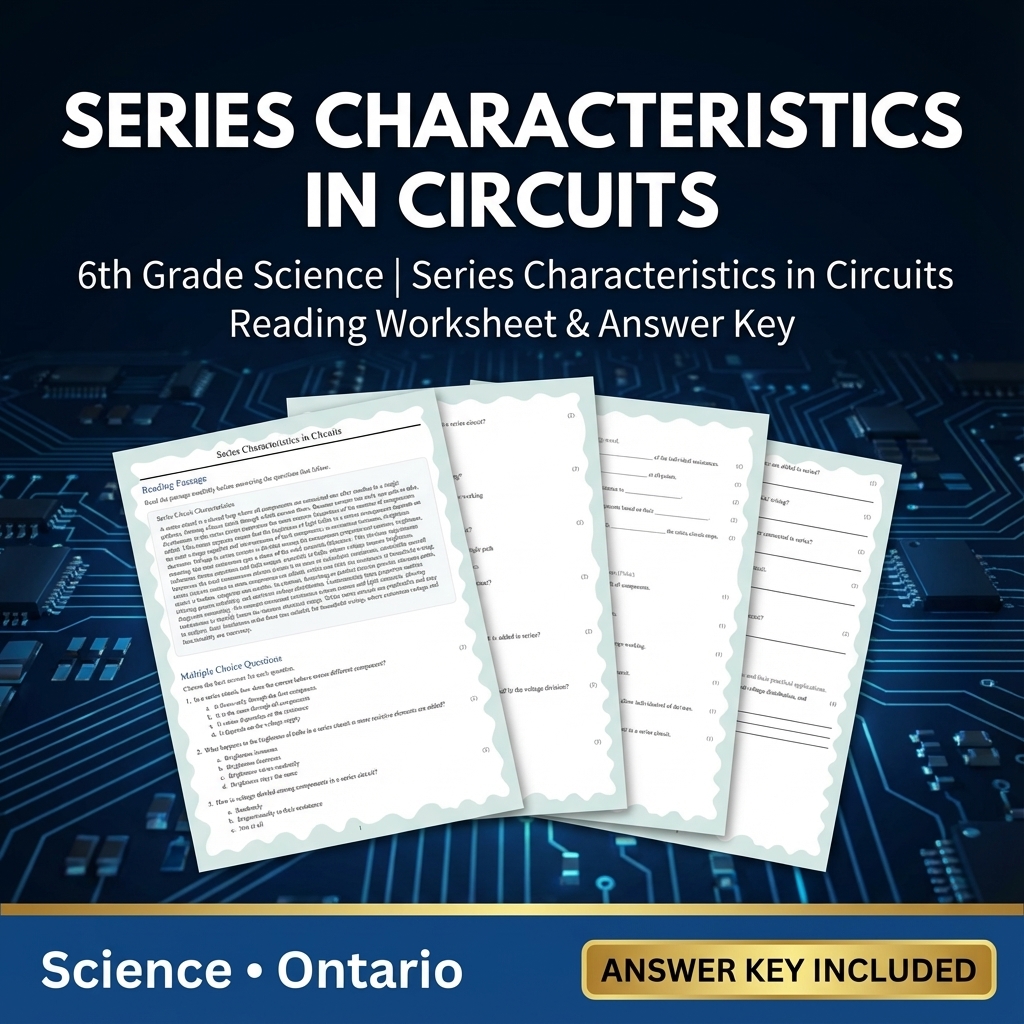 Grade 6 Science – Ecology, Circuits, Astronomy & More (PDF + Answer Key ) — included worksheet 7