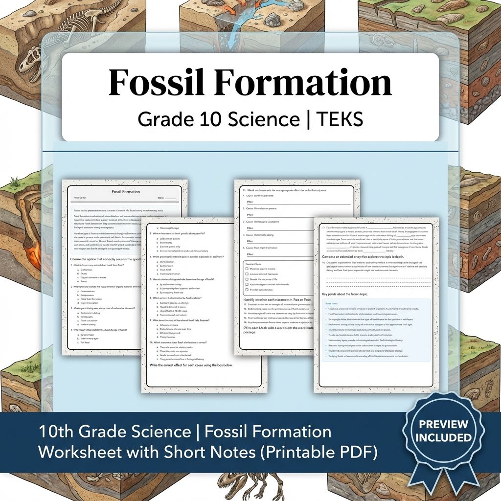 Grade 10 Science Worksheet Bundle – Genetics, Cell Biology & Ecology (PDF) — included worksheet 17