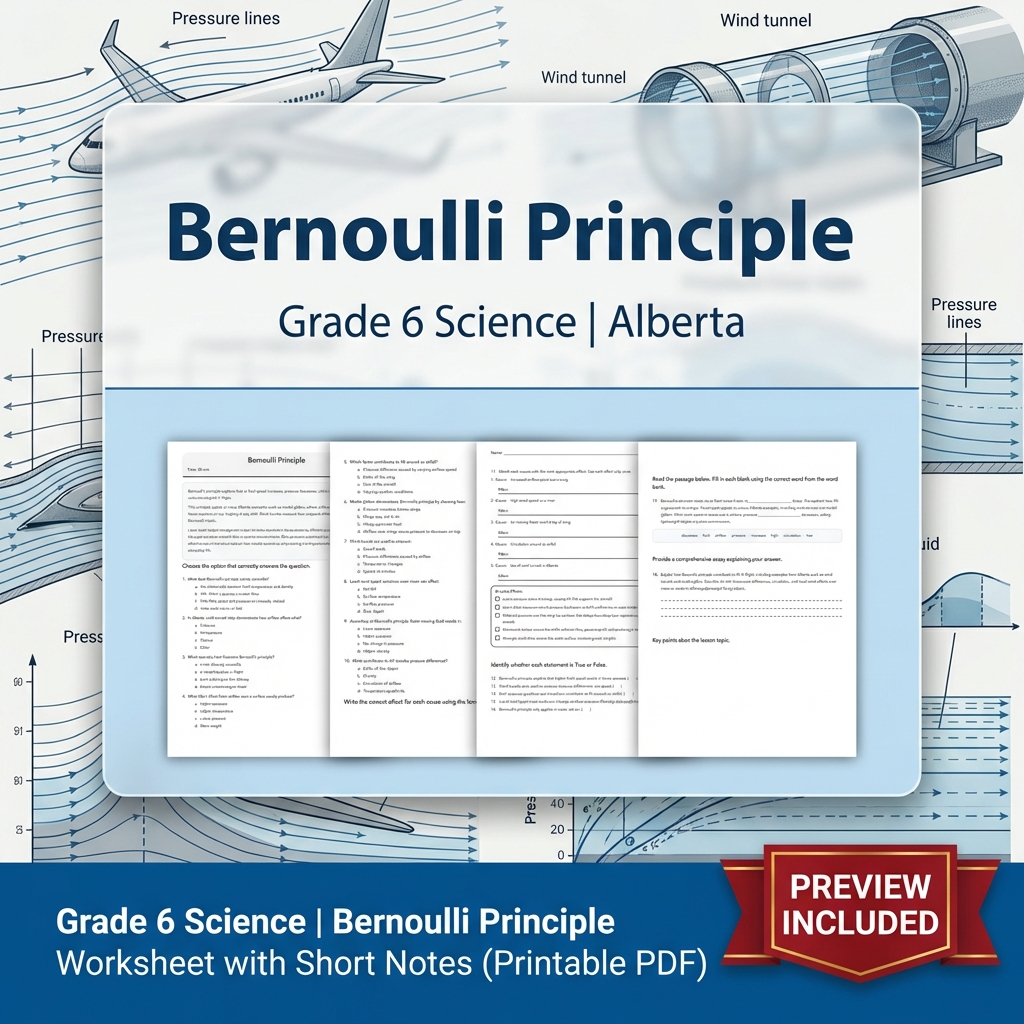 Grade 6 Science Alberta | 60-Worksheet Comprehensive Science Bundle  — included worksheet 20