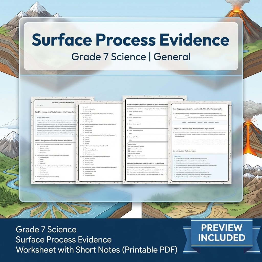 Grade 7 Science Data, Models, and Systems Full-Year Bundle | General Framework — included worksheet 8