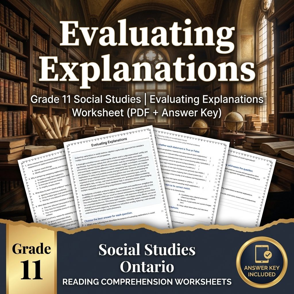 Grade 11 Social Studies Bundle – Critical Thinking & Analysis (PDF + Answer Key) — included worksheet 3