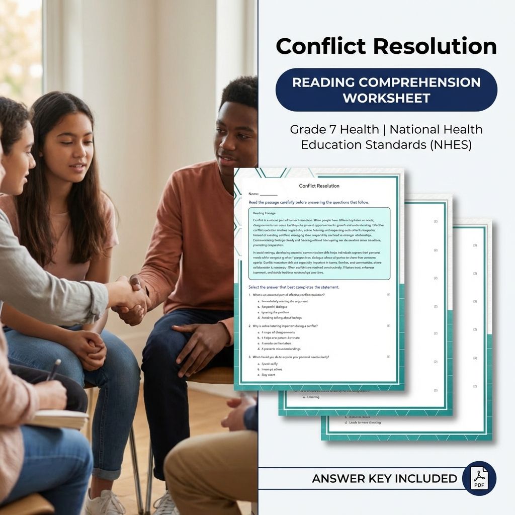 Grade 7 Health Curriculum Bundle | Body Systems, Digital Literacy & Wellness Worksheets — included worksheet 7
