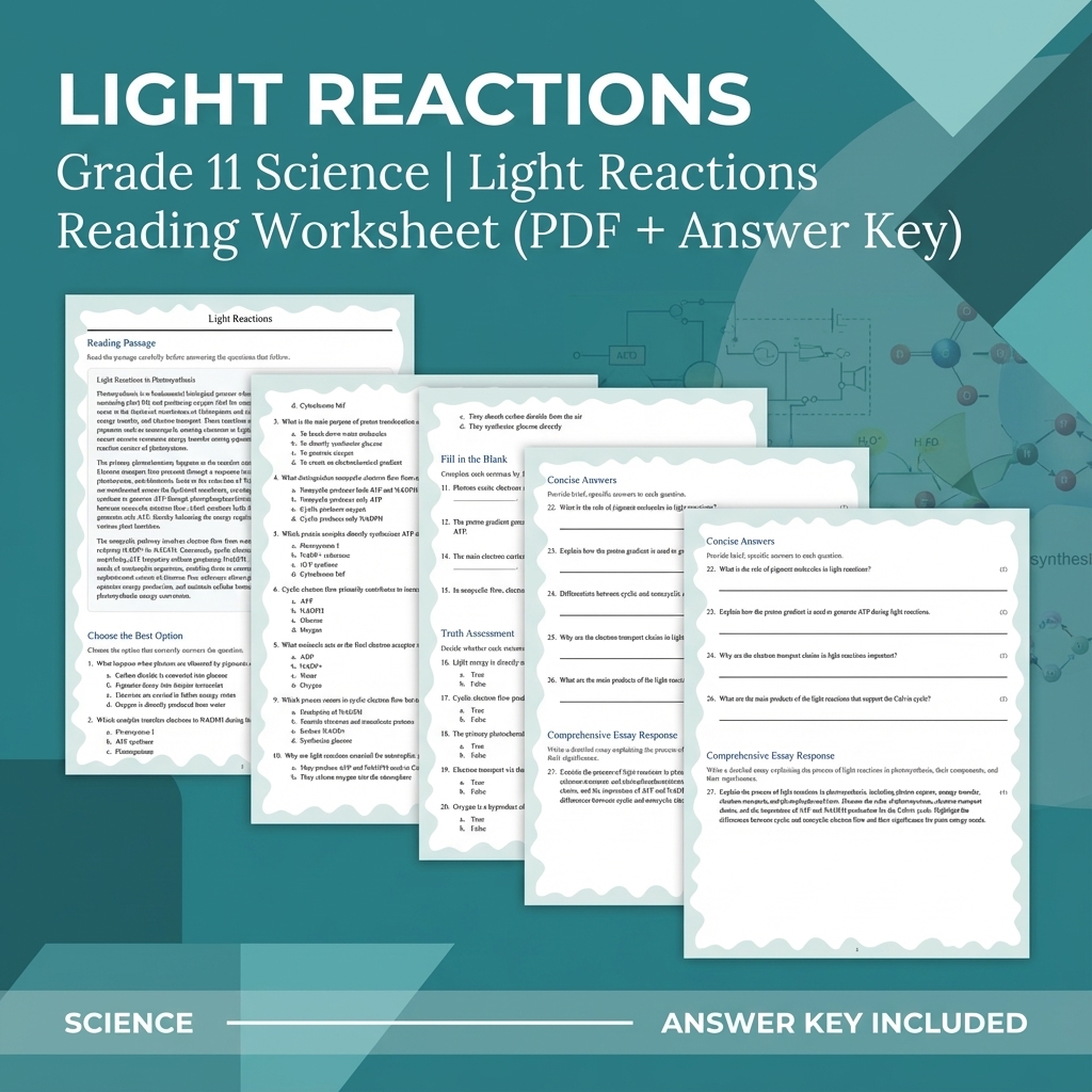 Grade 11 Science UNIT Bundle | Cellular Processes & Metabolic Pathways  — included worksheet 4