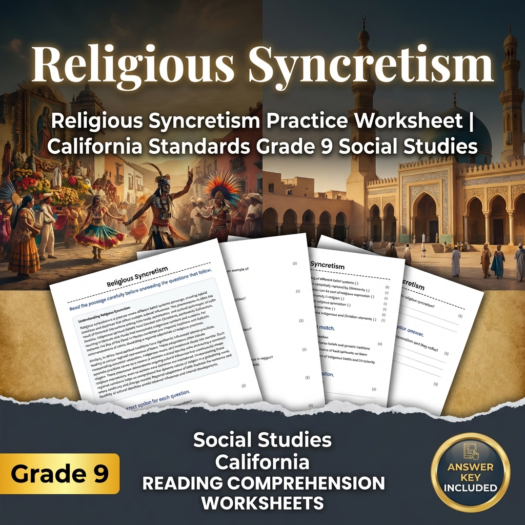 Religious Syncretism Practice | California Standards Grade 9 Social Studies