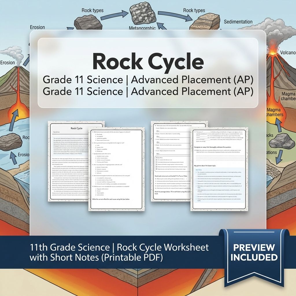 Grade 11 Science Unit Bundle | Earth Systems & Climate Change Worksheets — included worksheet 4