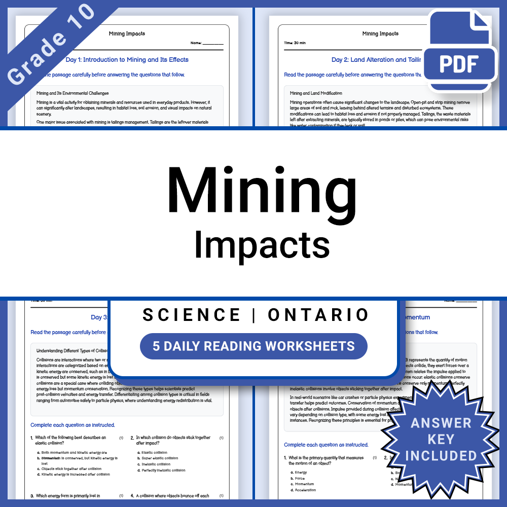 Grade 10 Science Full Year Curriculum Bundle - Ontario Framework — included worksheet 9