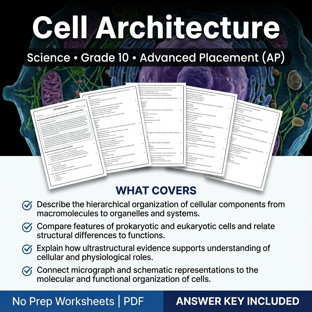 Grade 10 Science Worksheet Bundle – Physics, Biology & Earth Science PDF — included worksheet 16
