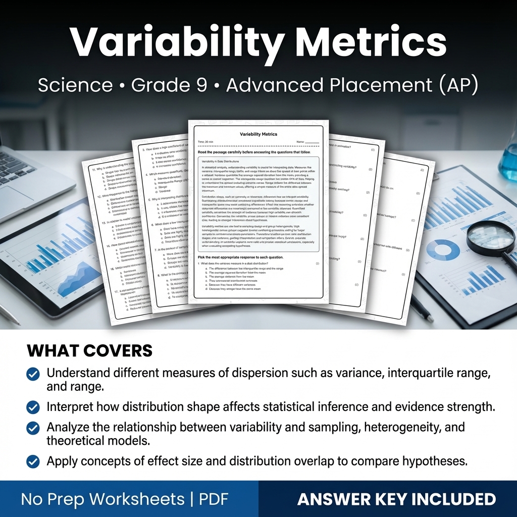 Grade 9 Science Worksheets Bundle | Physics, Earth Science & Biology  — included worksheet 8
