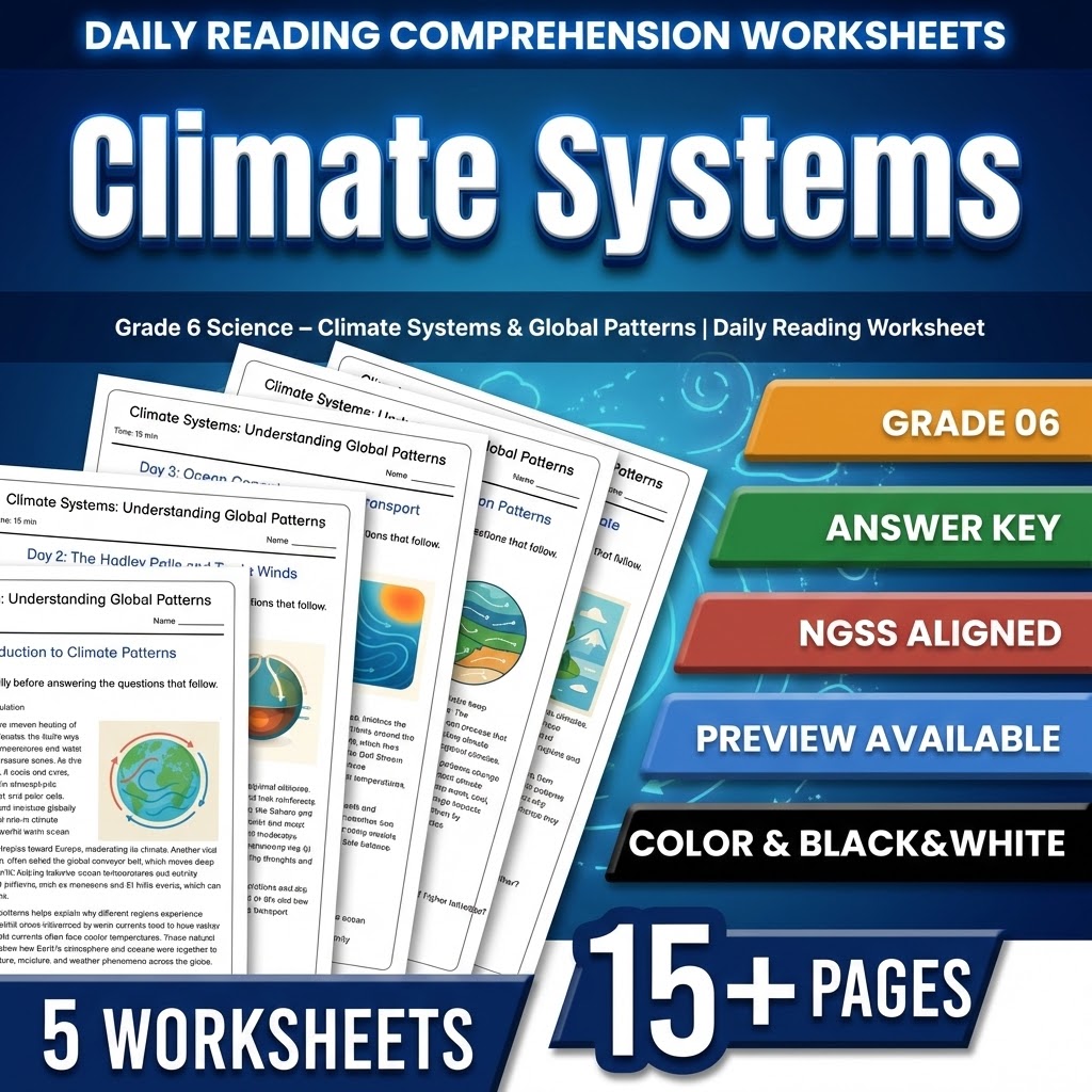 Grade 6 Science – Earth's Systems Lesson Bundle | NGSS Standards — included worksheet 2