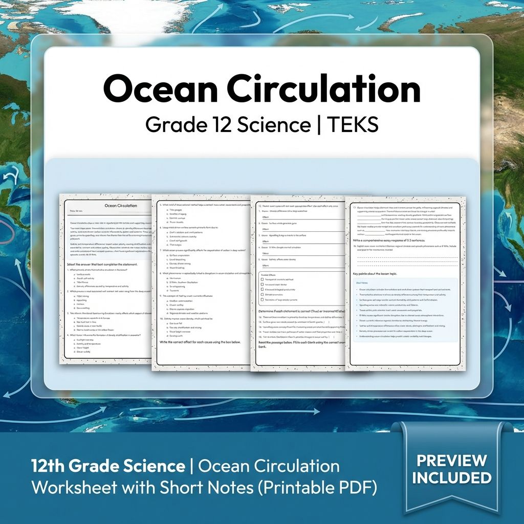 Grade 12 Science Workbook Bundle – Environmental, Genetics, Space & More — included worksheet 14