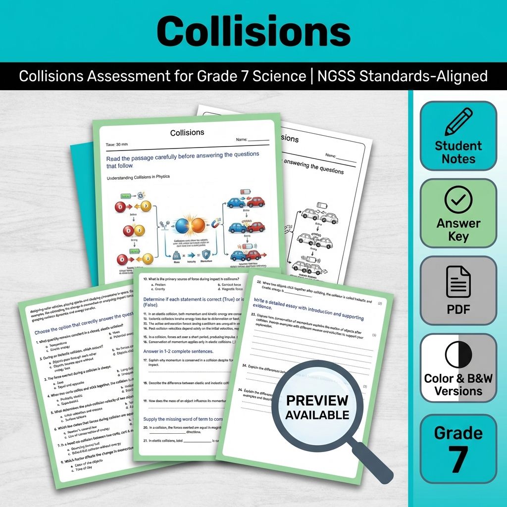 Grade 7 Science Full Year Bundle | NGSS Assessment Worksheets & Resources — included worksheet 9