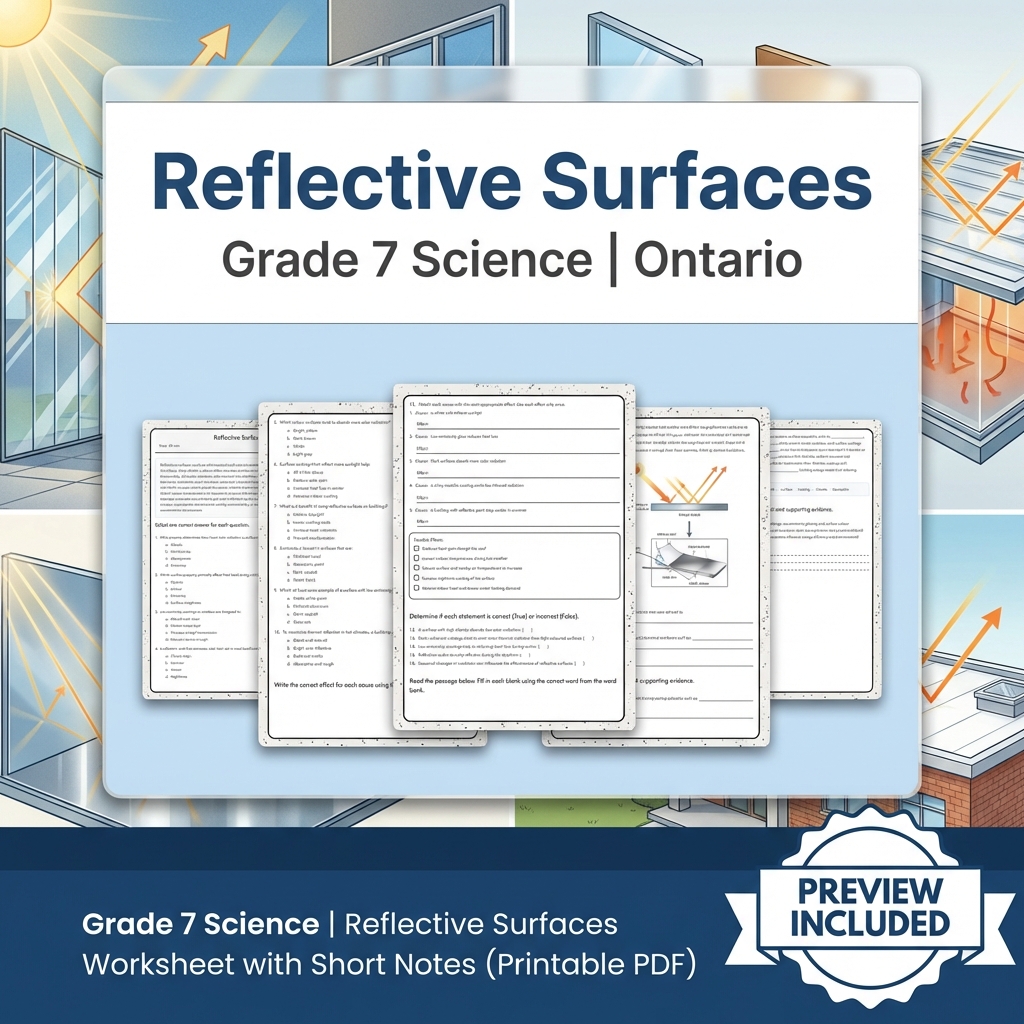 Grade 7 Science Full Year Bundle | Ecosystems & Heat Transfer — included worksheet 14