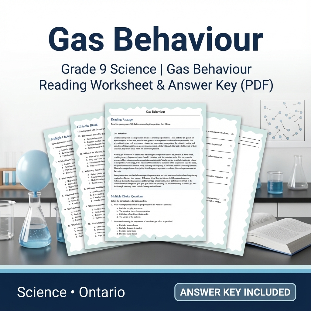 Grade 9 Science Bundle – Comprehensive NGSS-aligned Activities & Answer Keys — included worksheet 12