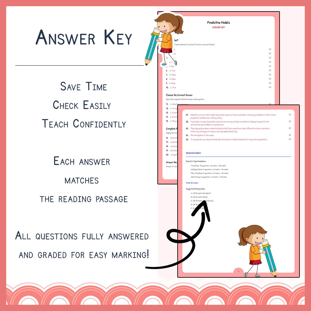 Grade 11 Science worksheet worksheet — Grade 11 Science | Predictive Models Worksheet & Answer Key – NGSS-Aligned — page 3