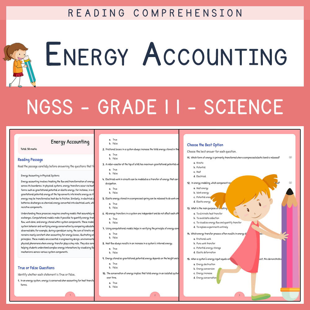 Grade 11 Science worksheet worksheet — Grade 11 Science | Energy Accounting Worksheet (PDF + Answer Key) – NGSS aligned —…