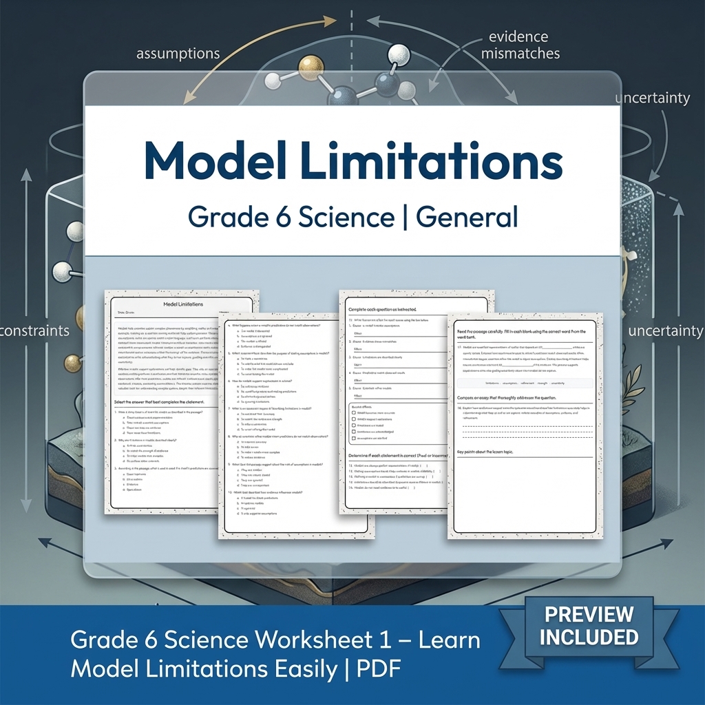 Grade 6 Science Lesson Group | Comprehensive Worksheets & Activities — included worksheet 2