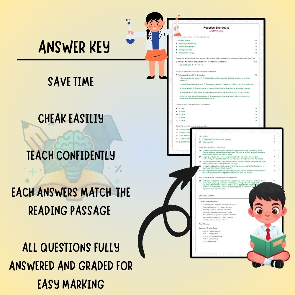 Grade 11 Science worksheet worksheet — Grade 11 Science – Reaction Energetics Worksheet (PDF) | Ontario Standards — page 3