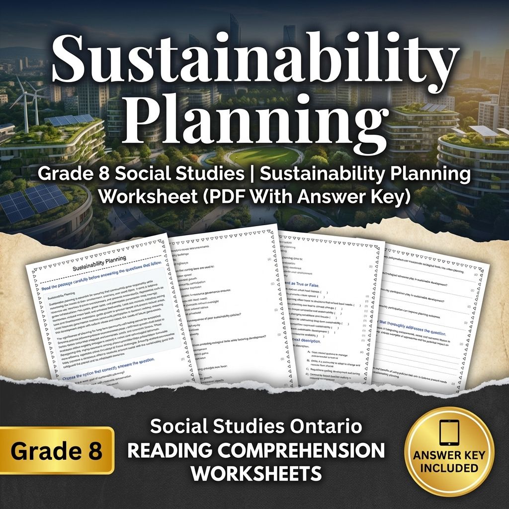 Grade 8 Social Studies Bundle – Regional Economies & Human–Environment Skills — included worksheet 2