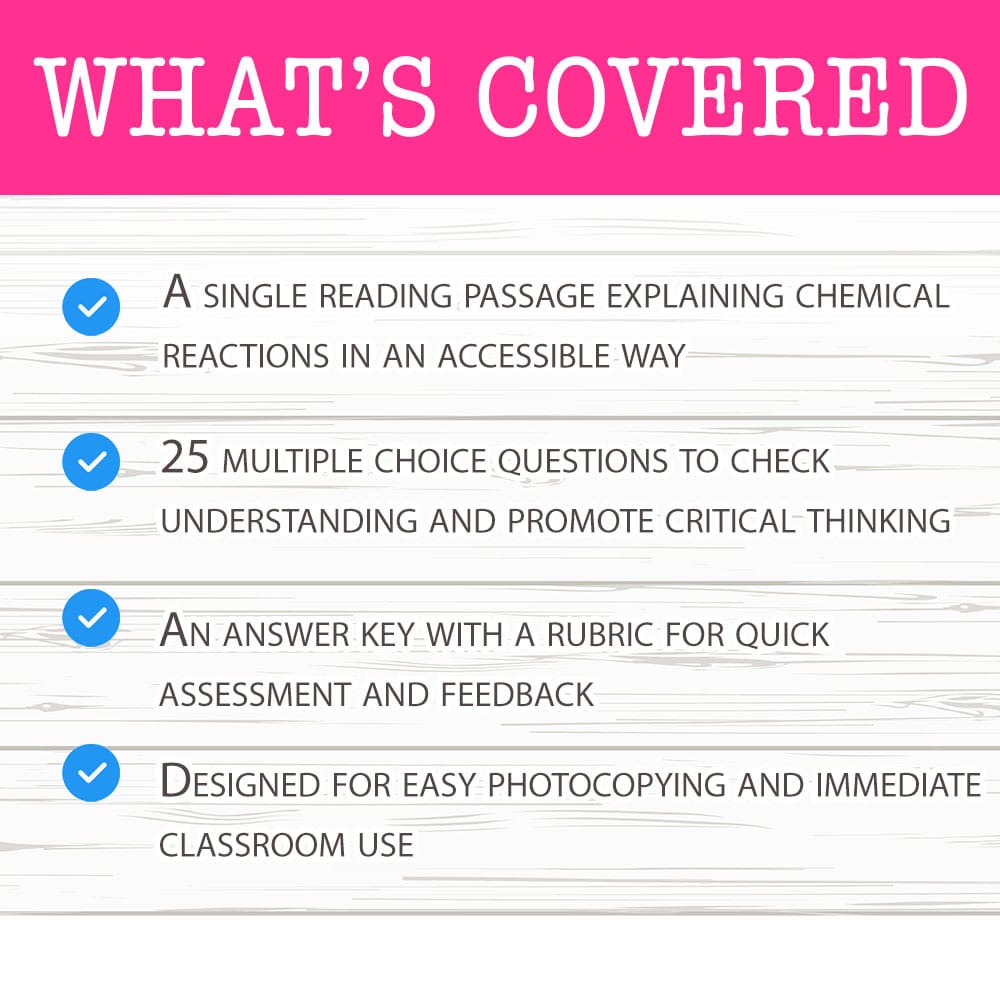 Grade 9 Science worksheet mcq paper worksheet — Grade 9 Science — Worksheet MCQ Paper for Mastering Chemical Reactions — p…