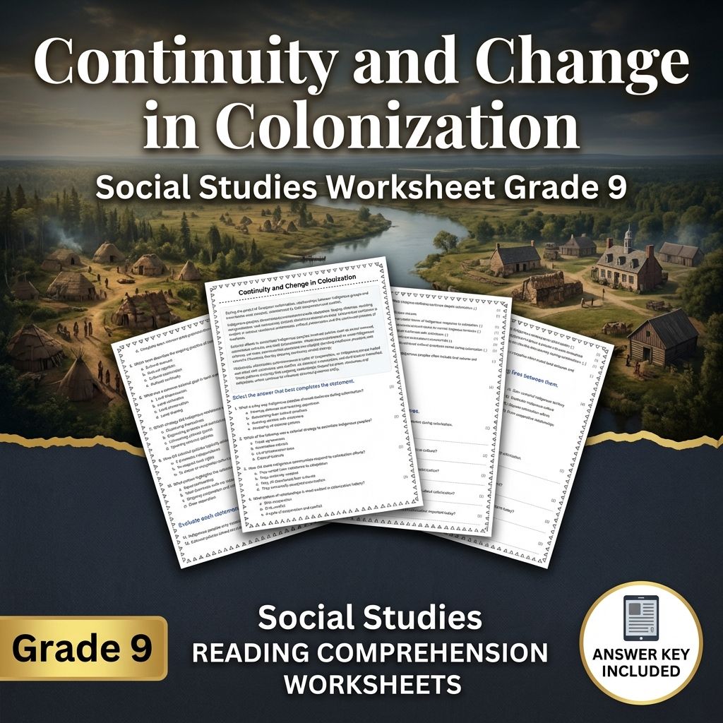 Grade 9 Social Studies | Contact, Cooperation & Conflict Bundle — included worksheet 2