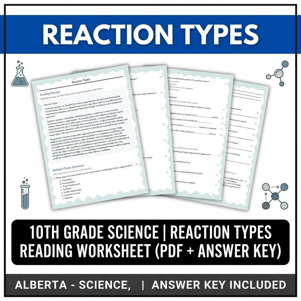 Grade 10 Science Worksheets Bundle | Physics, Earth, and Environmental Topics — included worksheet 8