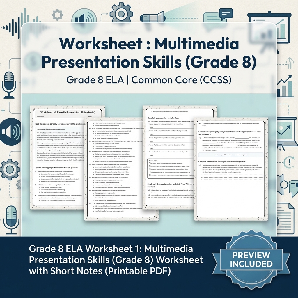Grade 8 Clarity, Evidence & Argument Writing ELA Full-Year Bundle CCSS — included worksheet 12