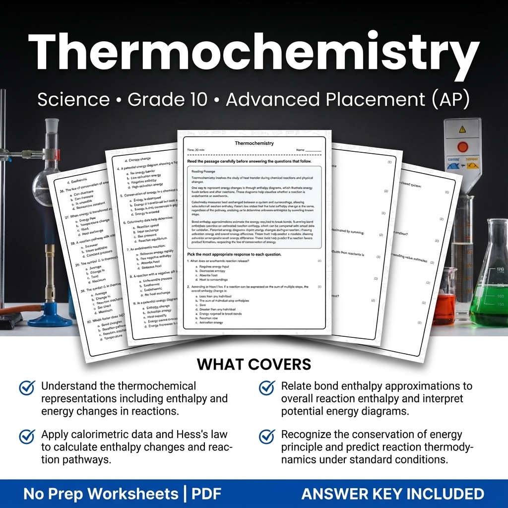 Grade 10 Science Worksheet Bundle – Physics, Biology & Earth Science PDF — included worksheet 17