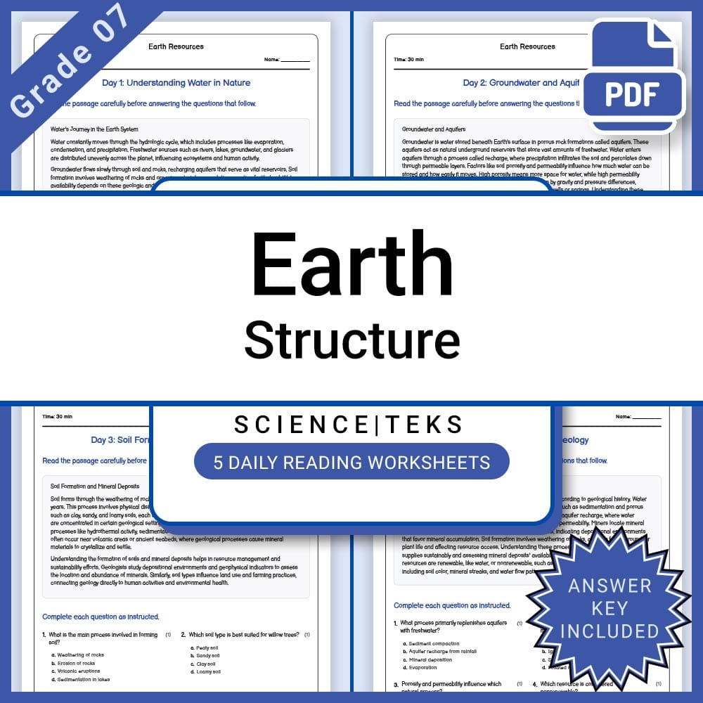 Grade 7 Science Lesson Group – TEKS Aligned & Concept-Focused Lesson Bundle — included worksheet 2