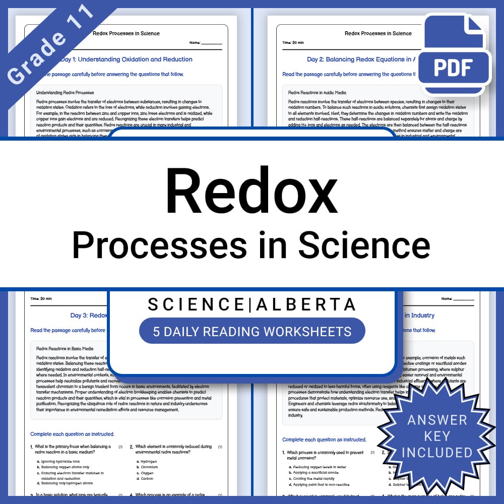 Grade 11 Science Lesson Bundle | Core Concepts & Theories in Chemistry & Physics — included worksheet 4
