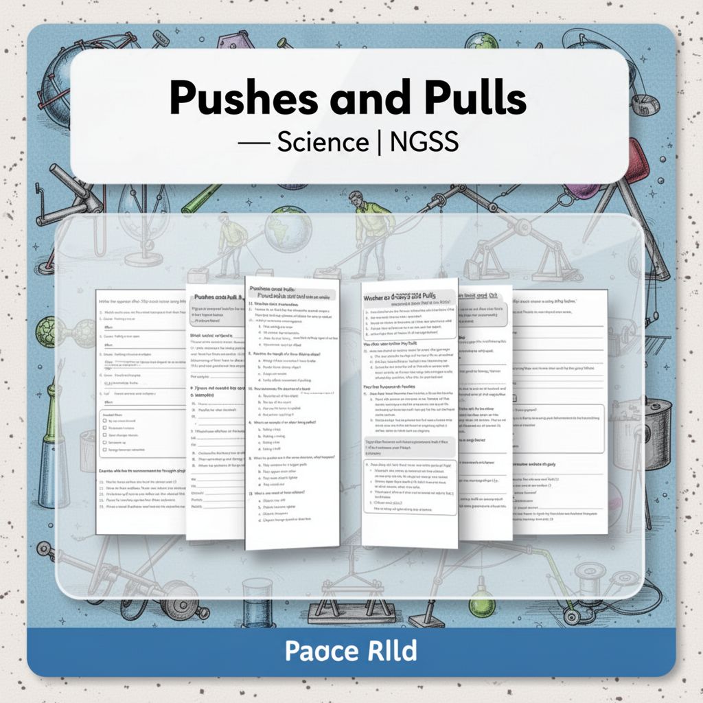 Grade 2 Science NGSS Unit | Motion & Forces Worksheet Pack for Young Learners — included worksheet 2
