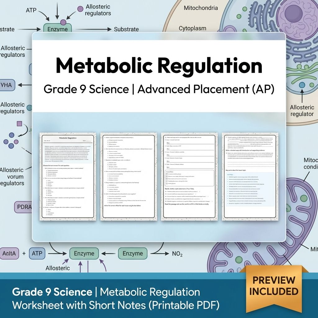 Grade 9 Science Unit | Cellular Processes & Ecosystems Worksheet Pack (PDF) — included worksheet 6