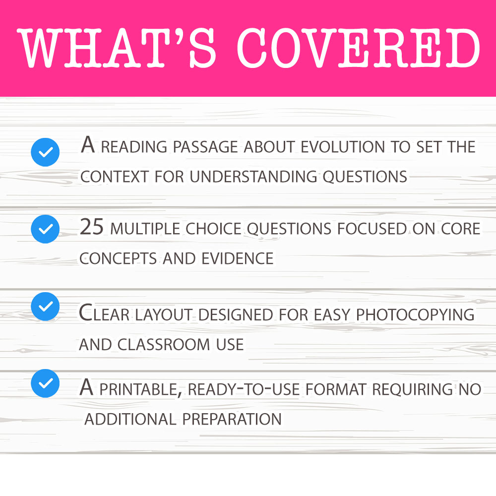 Grade 12 Science worksheet mcq paper worksheet — Grade 12 Science — Worksheet MCQ Paper for Mastering Evolution Basics — p…