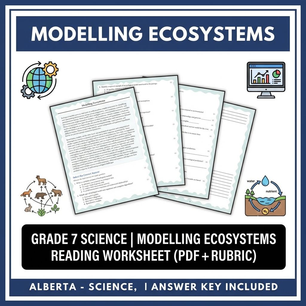 Grade 7 Science Worksheet Pack | Energy, Matter & Ecosystem Concepts — included worksheet 13