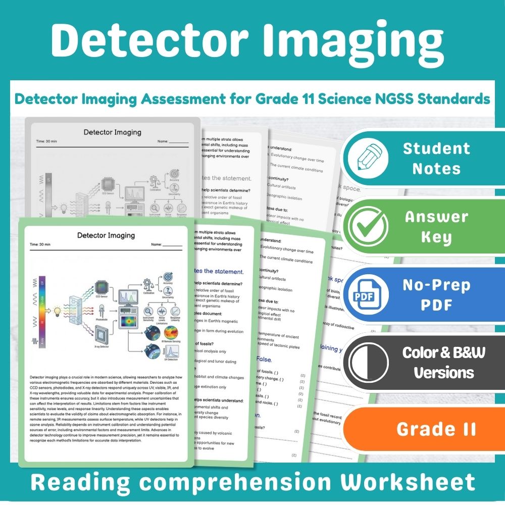 Grade 11 Science Mini Bundle | Wave Properties & Spectrum NGSS Assessment — included worksheet 2
