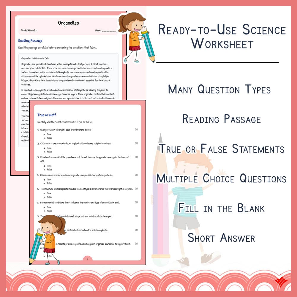 Grade 10 Science worksheet elena worksheet — Grade 10 Science | Organelle Worksheet Elena | Alberta Standards — page 2