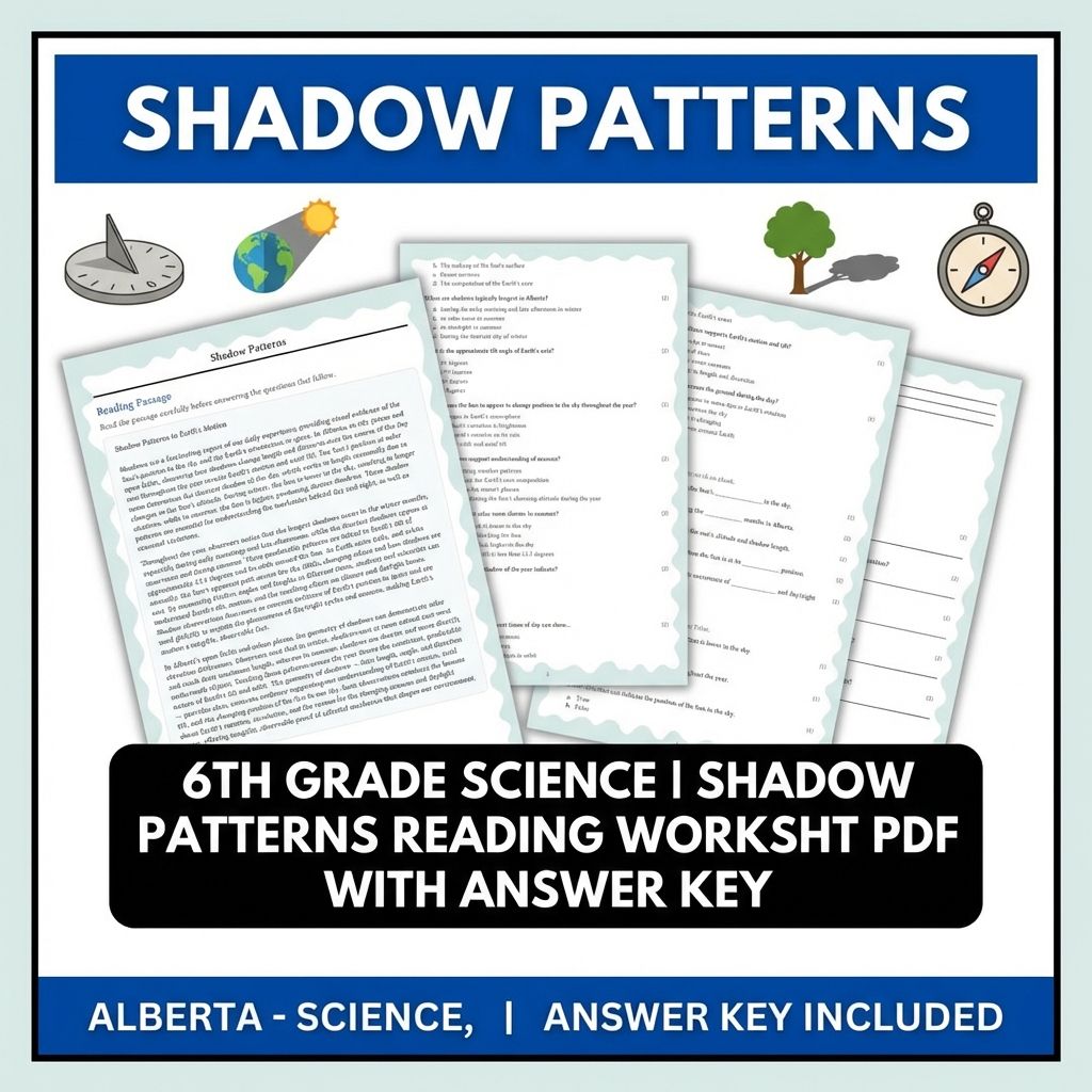Grade 6 Science | Celestial Motion & Sky Observation Worksheets Bundle — included worksheet 4