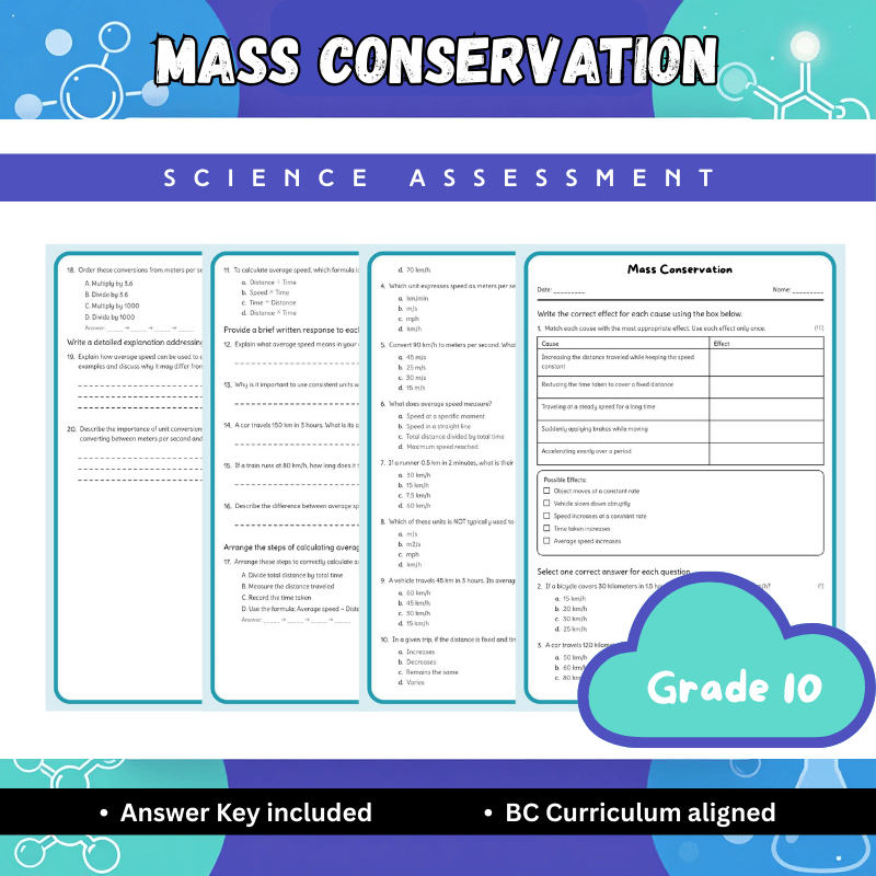 Grade 10 Science | Limiting Reagent Worksheet (Answer Key) – BC Standards
