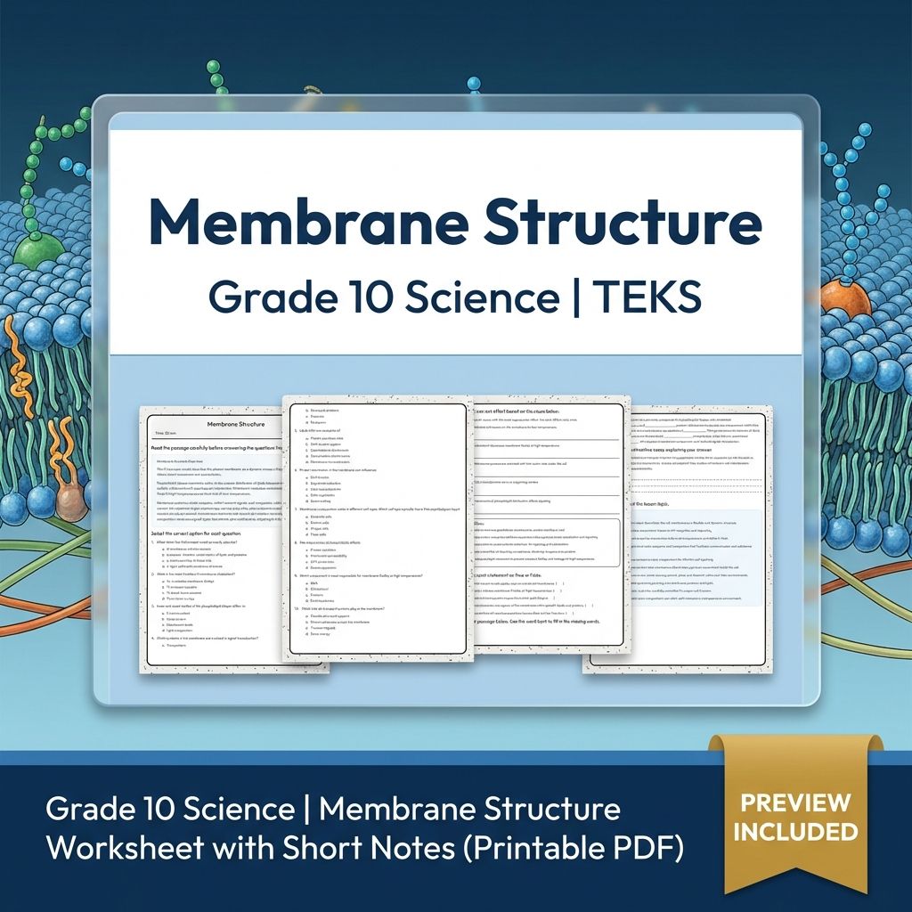 Grade 10 Science Worksheet Bundle – Genetics, Cell Biology & Ecology (PDF) — included worksheet 20