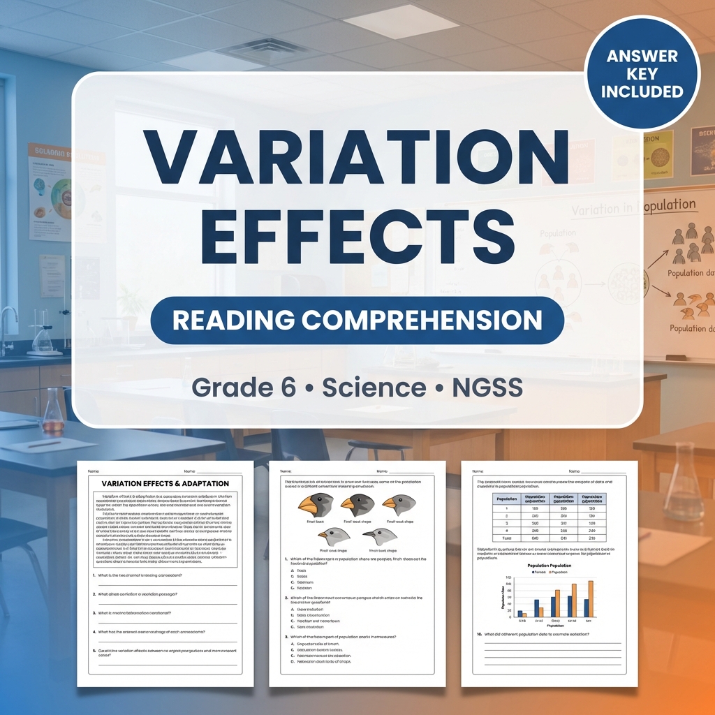 Grade 6 Science NGSS Worksheet Bundle | Comprehensive STEM Practice Pack — included worksheet 8