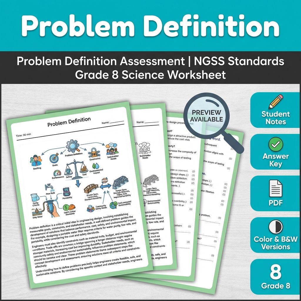 Grade 8 Science Full Year Bundle | NGSS Assessment Worksheets & Resources — included worksheet 13