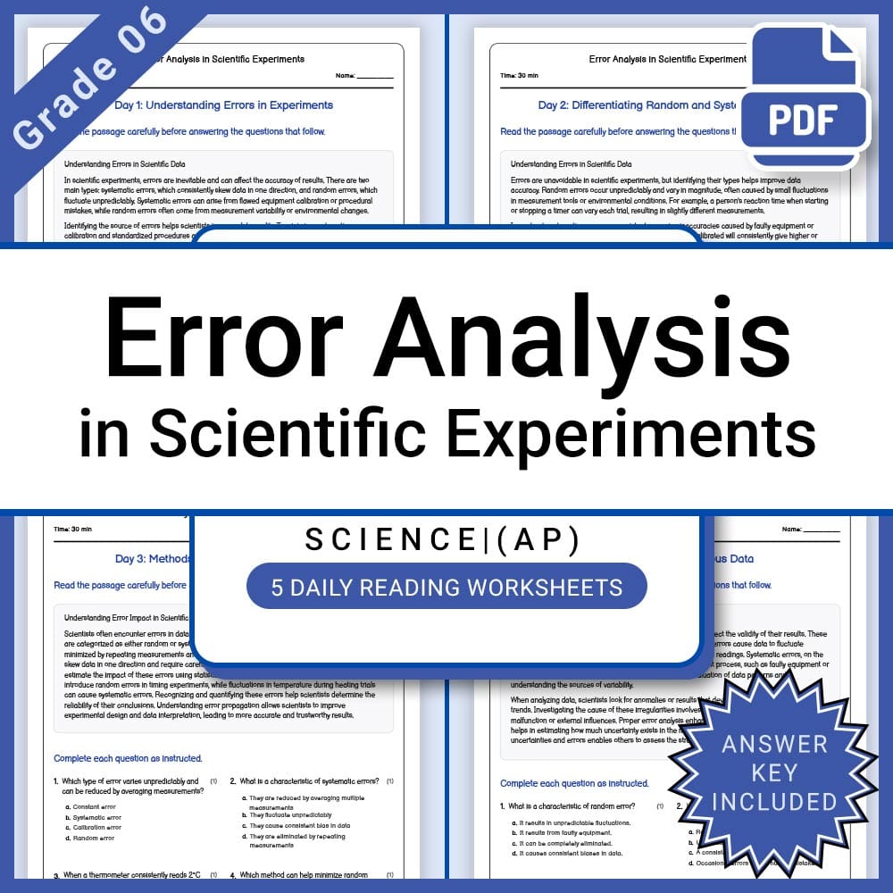 Grade 6 Science Lesson Group Bundle TEKS Standards — included worksheet 1