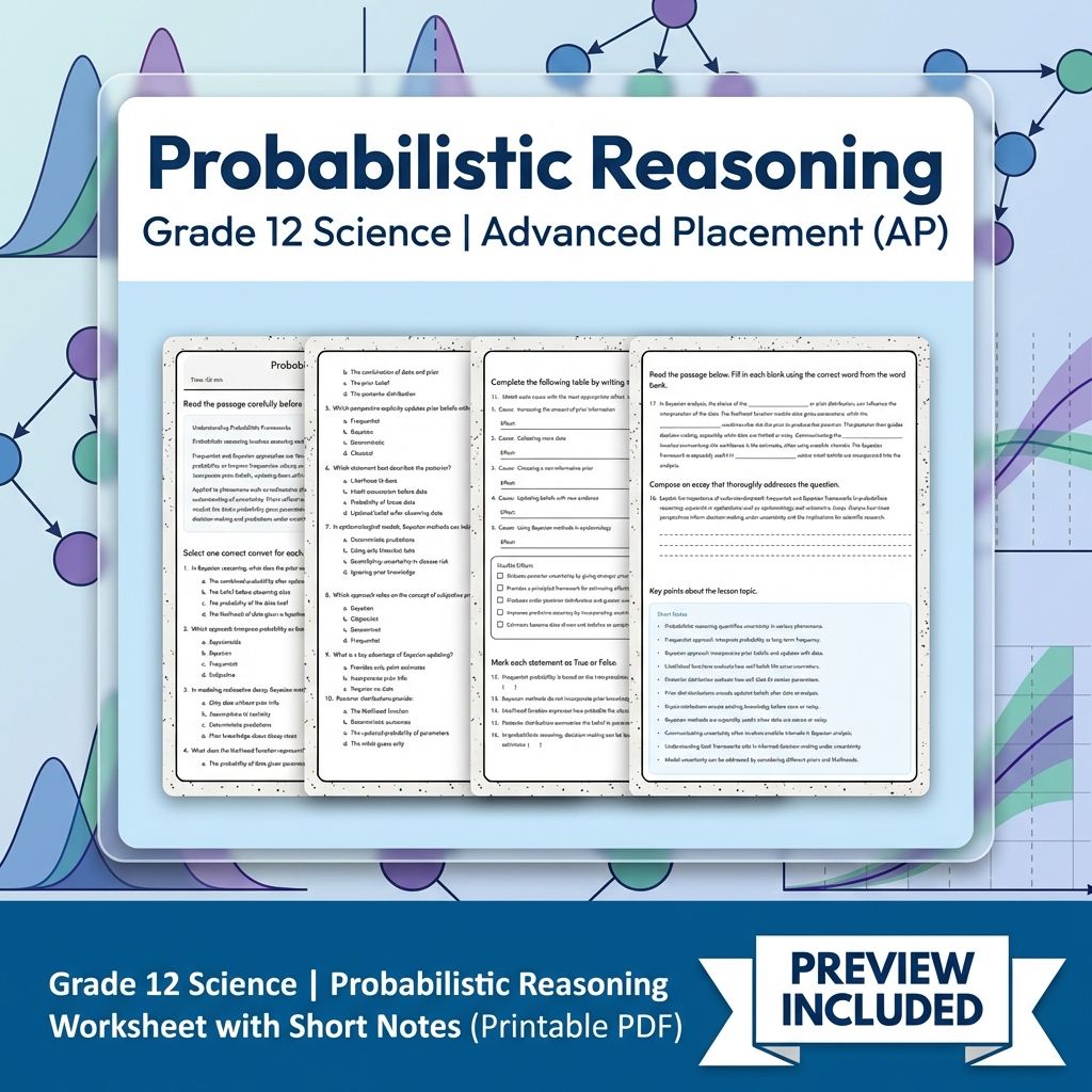 Grade 12 Science Worksheet Bundle – Physics & Biology Topics (PDF Collection) — included worksheet 14