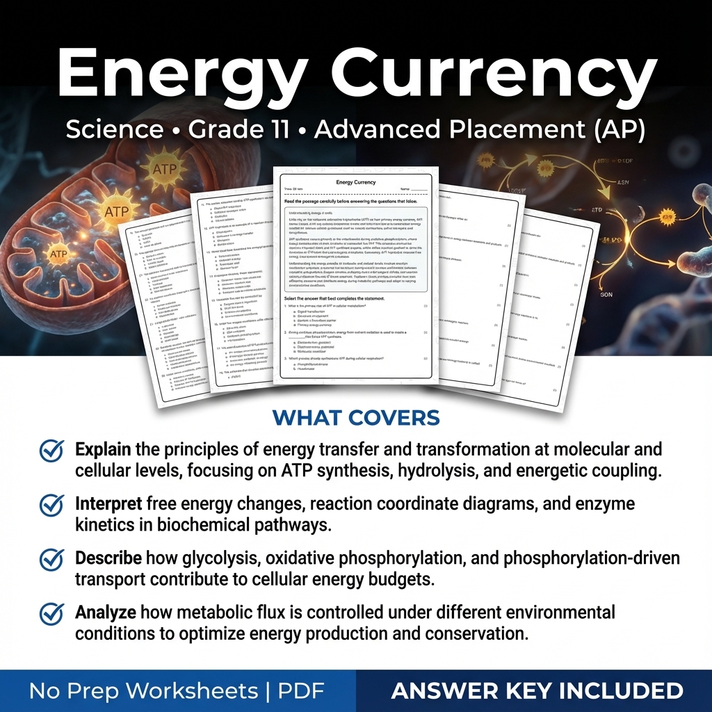 Grade 11 Science Worksheet Bundle | Earth's Systems, Chemistry & Physics — included worksheet 13