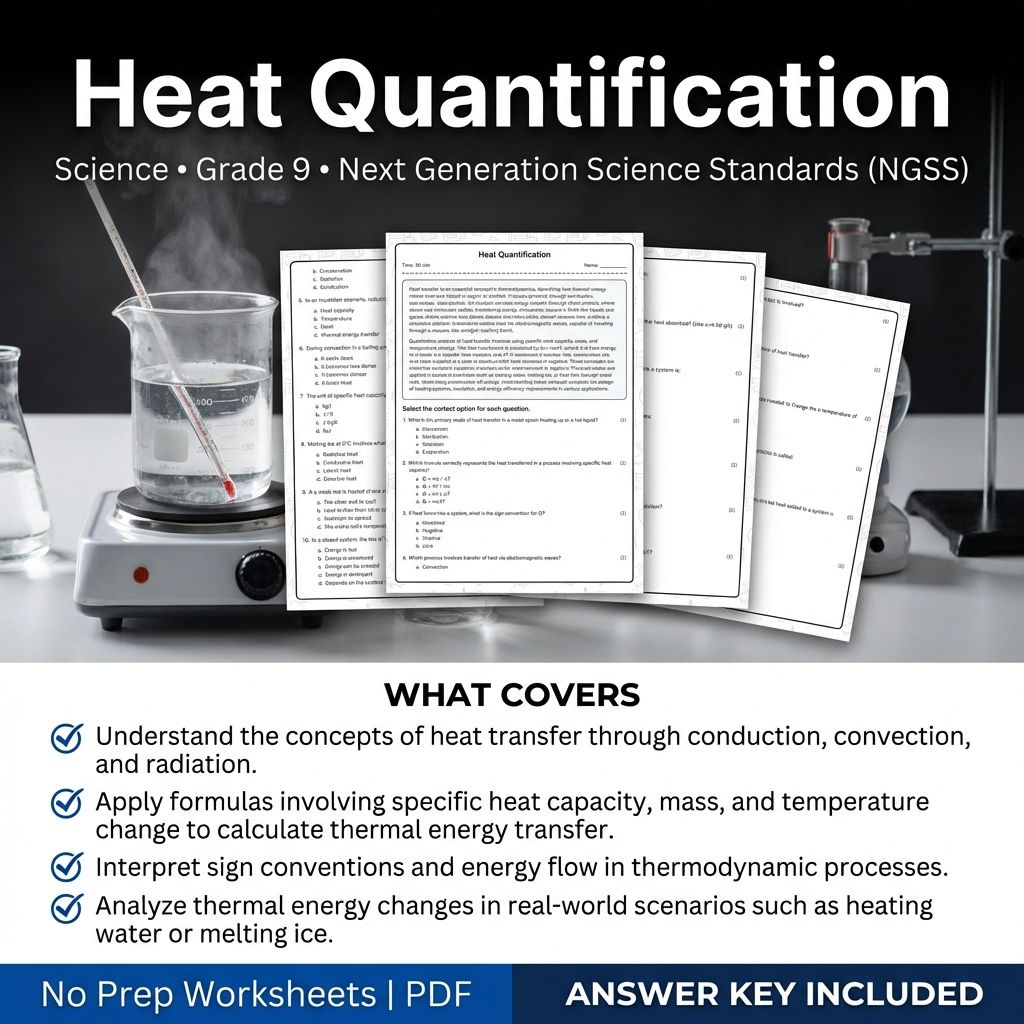Grade 9 Science Worksheet Bundle | Physics, Biology, Earth & Energy Topics — included worksheet 15