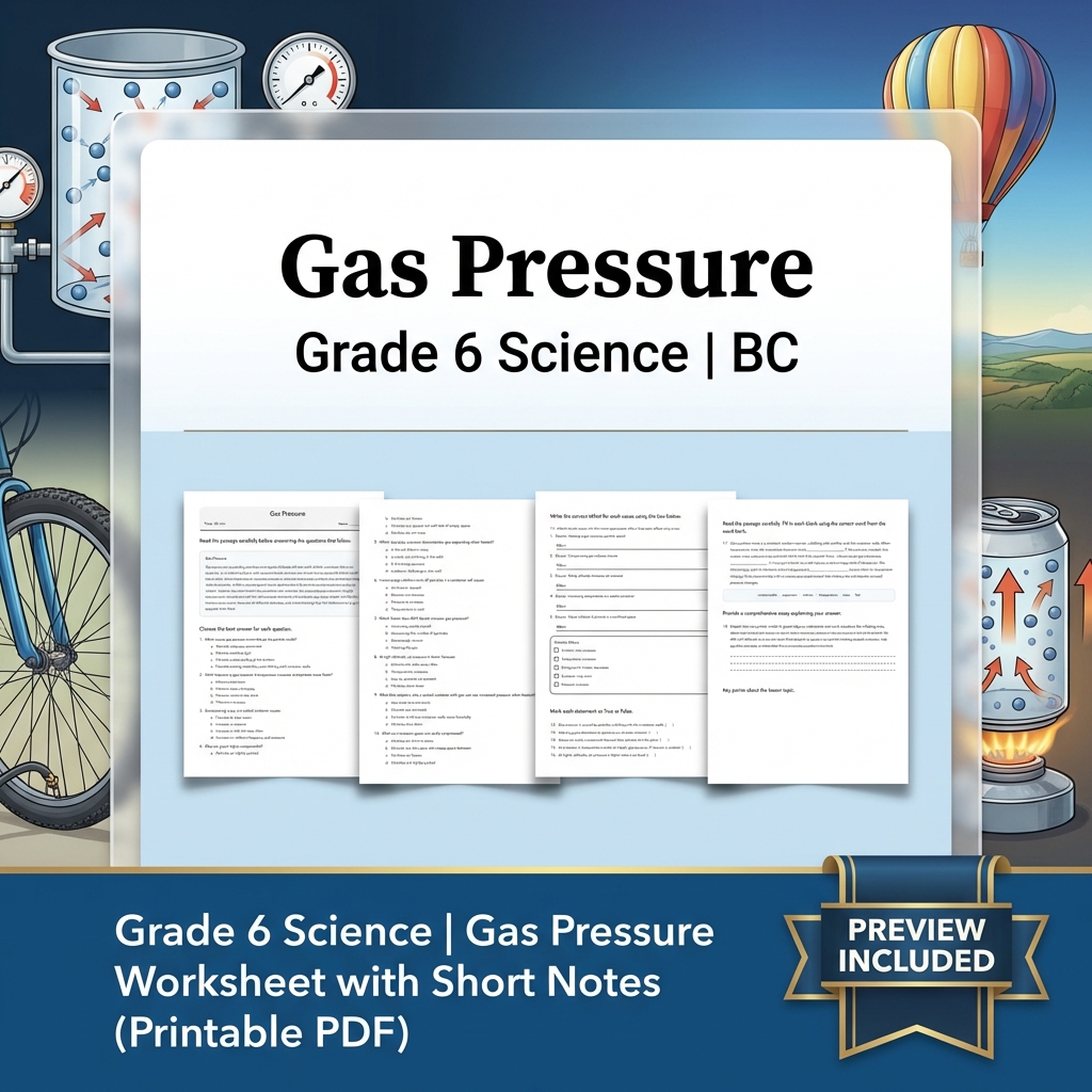 Grade 6 Science | Matter, Properties & Change UNIT Worksheet Bundle  — included worksheet 3