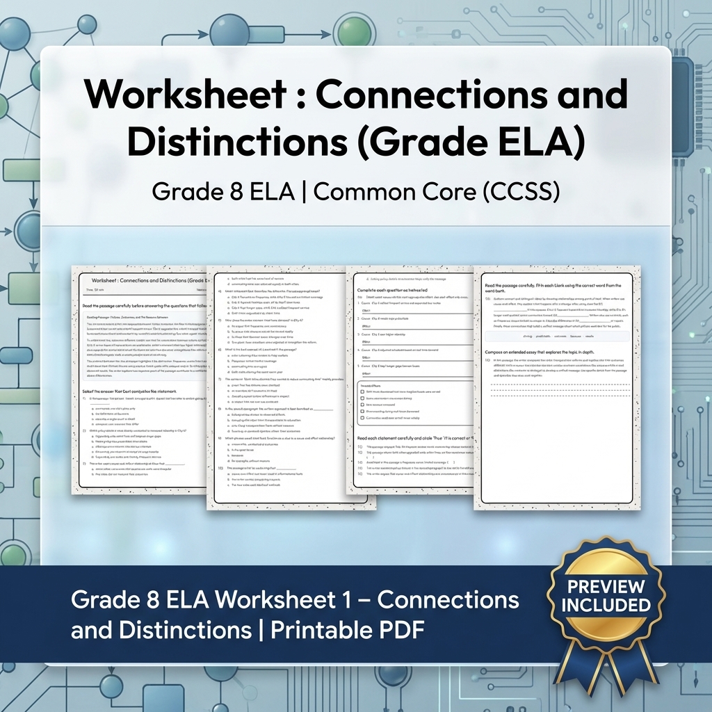 Grade 8 Clarity, Evidence & Argument Writing ELA Full-Year Bundle CCSS — included worksheet 13