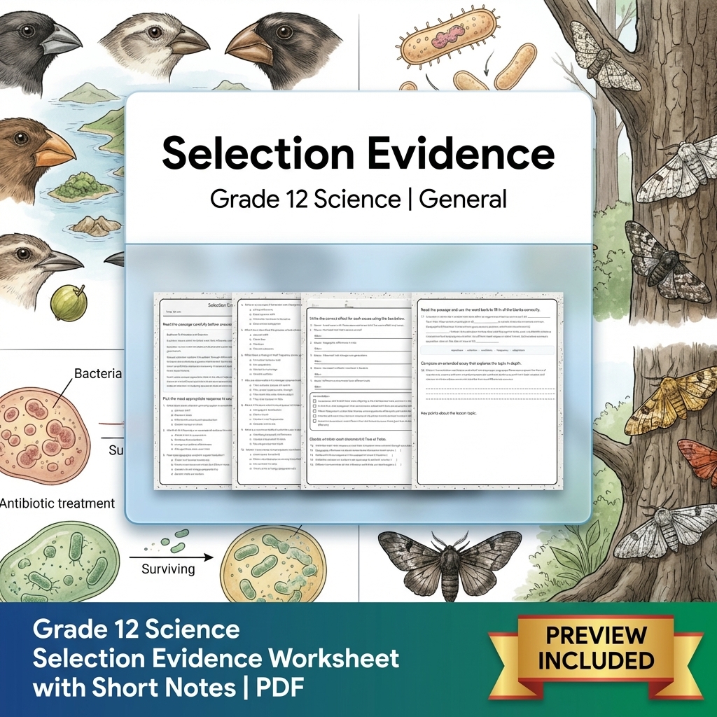 Grade 12 Evidence-Based Scientific Modeling Science Full-Year Bundle: General — included worksheet 5